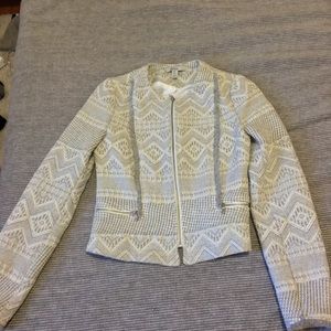 Zara cropped gray jacket-S